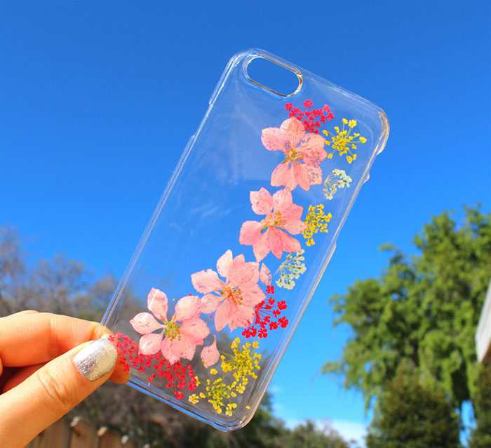 เคสใสลายดอกไม้ แบบนิ่ม สไตล์เกาหลีน่ารัก IP14