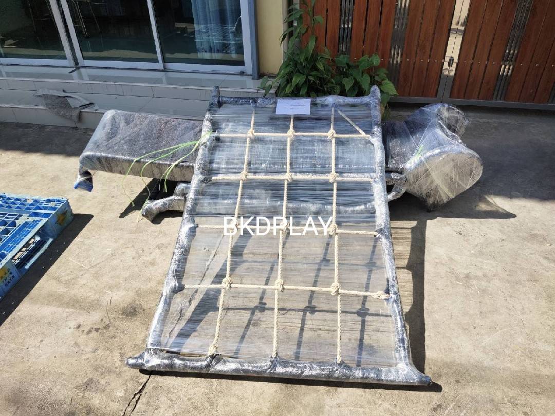 ชุดรวม E เชือกถักใหญ่ ประกอบด้วยสไลเดอร์ชิงช้าปีนป่ายแป้นบาสและถังลอดถ้ำ กระดานลื่นเหล็ก เครื่องเล่นสนามกลางแจ้ง เครื่องเล่นสนามเหล็ก OutdoorPlayground,ผลิตเครื่องเล่นสนาม,เครื่องเล่นในสนามเด็กเล่น,เครื่องเล่นงบสพฐ.,ประชารัฐ, ราคาโรงงาน