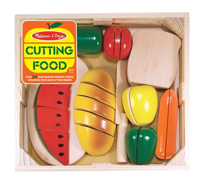 ชุดเล่นหั่นอาหาร มีเวลโคร่ตีนตุ๊กแกพร้อมมีด & ถาดไม้ Melissa & Doug Cutting Food รุ่น 0487 ของเล่นเสริมพัฒนาการเด็ก
