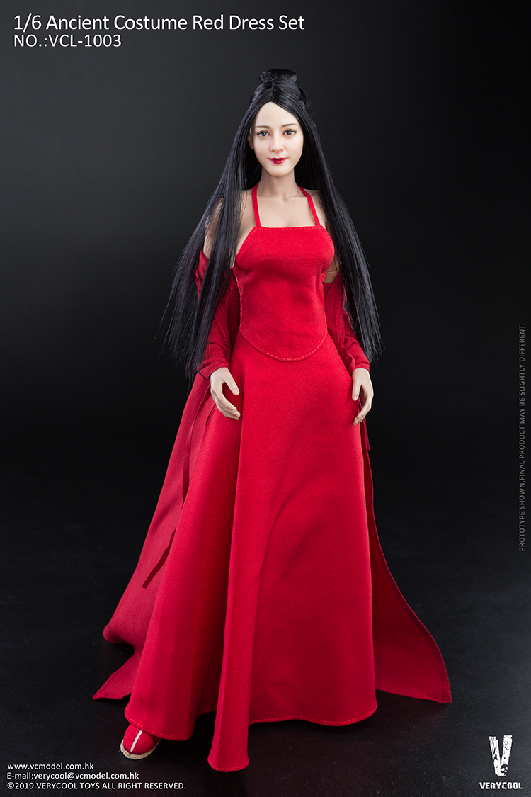 [สั่งจอง] VERYCOOL VCL-1003 ACCESSORIES SERIES ：1/6 Ancient Costume Red Dress Set [reprint]