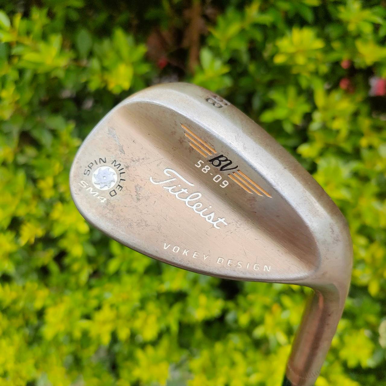 WEDGE TITLELIST BV SPIN MILED SM4 VOKEY DESIGN องศา 58 เบาท์ 9 รุ่น NICKEL สุด ไม้กอล์ฟมือสอง ของแท้ BY NakaraLuxurious