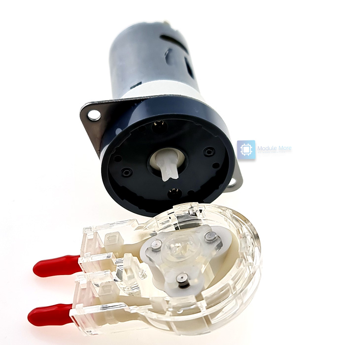 ปั้มดูดสารเคมี 12V/24V 1-100mL/min Peristaltic pump with food grade silicone