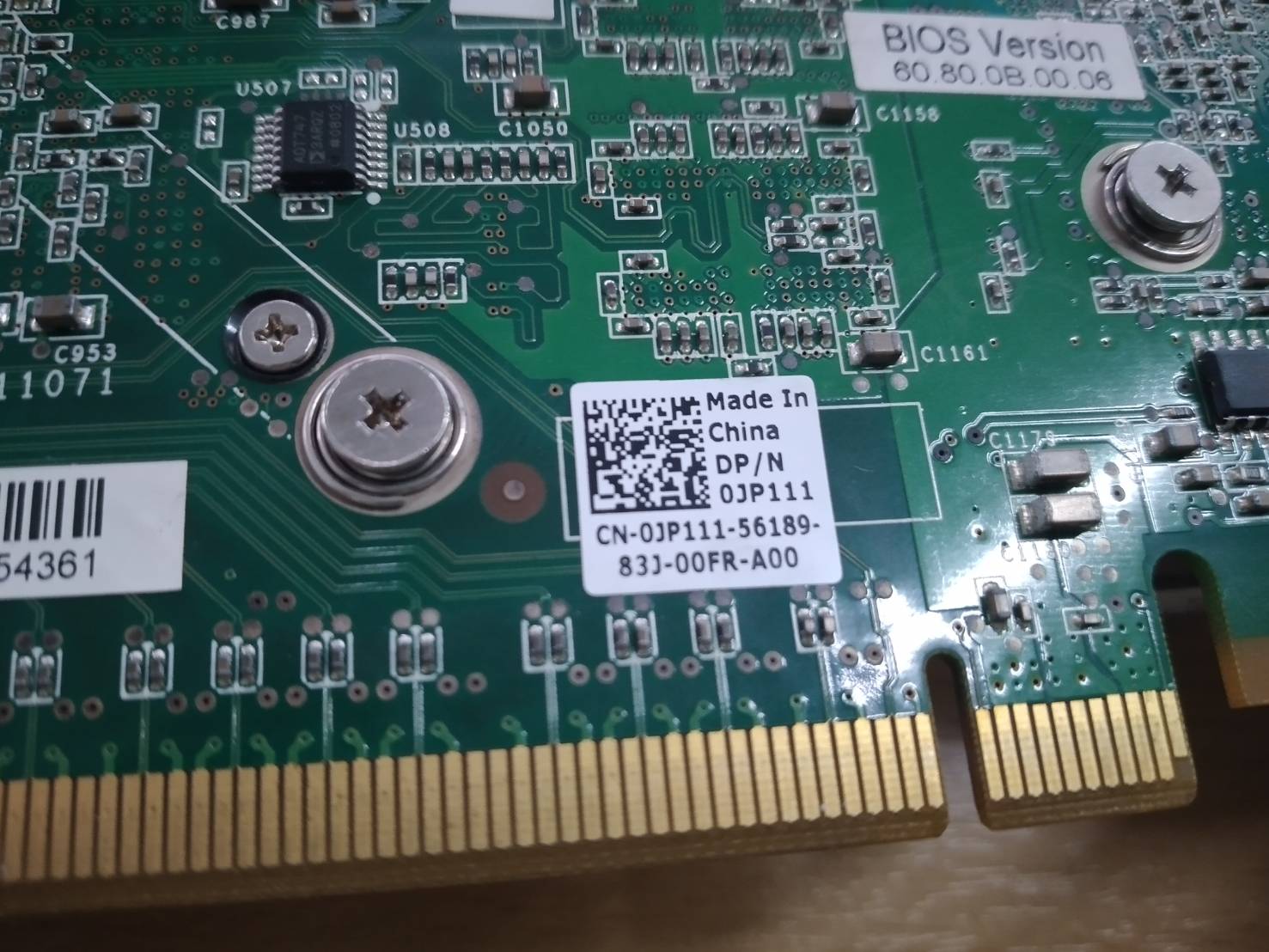 HP NVIDIA QUADRO FX 4600 768mb Dual DVI Video 442228-001