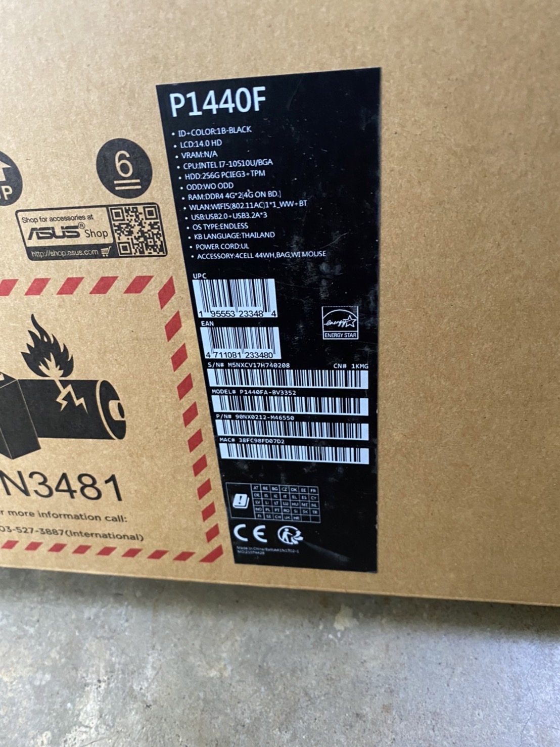 ASUS EXPERTBOOK P1440FA