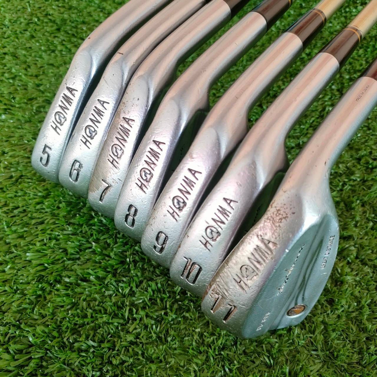 ชุดเหล็ก HONMA CL608 มีเหล็ก 5-10 11 ก้านกราไฟต์ HIRO HONMA แท้สุดยอดเหล็ก FORGED JAPAN SAKATA ไม้กอล์ฟมือสอง ของแท้ BY NakaraLuxurious