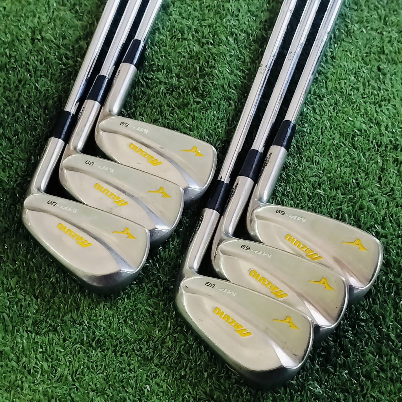 ชุดเหล็ก MIZUNO MP69 SET YELLOW หล่อมากๆๆค่ะ ก้าน DG X100 สำหรับสปีดแรง ไม้กอล์ฟพรีเมี่ยมมือสอง ของแท้ By NakaraLuxurious