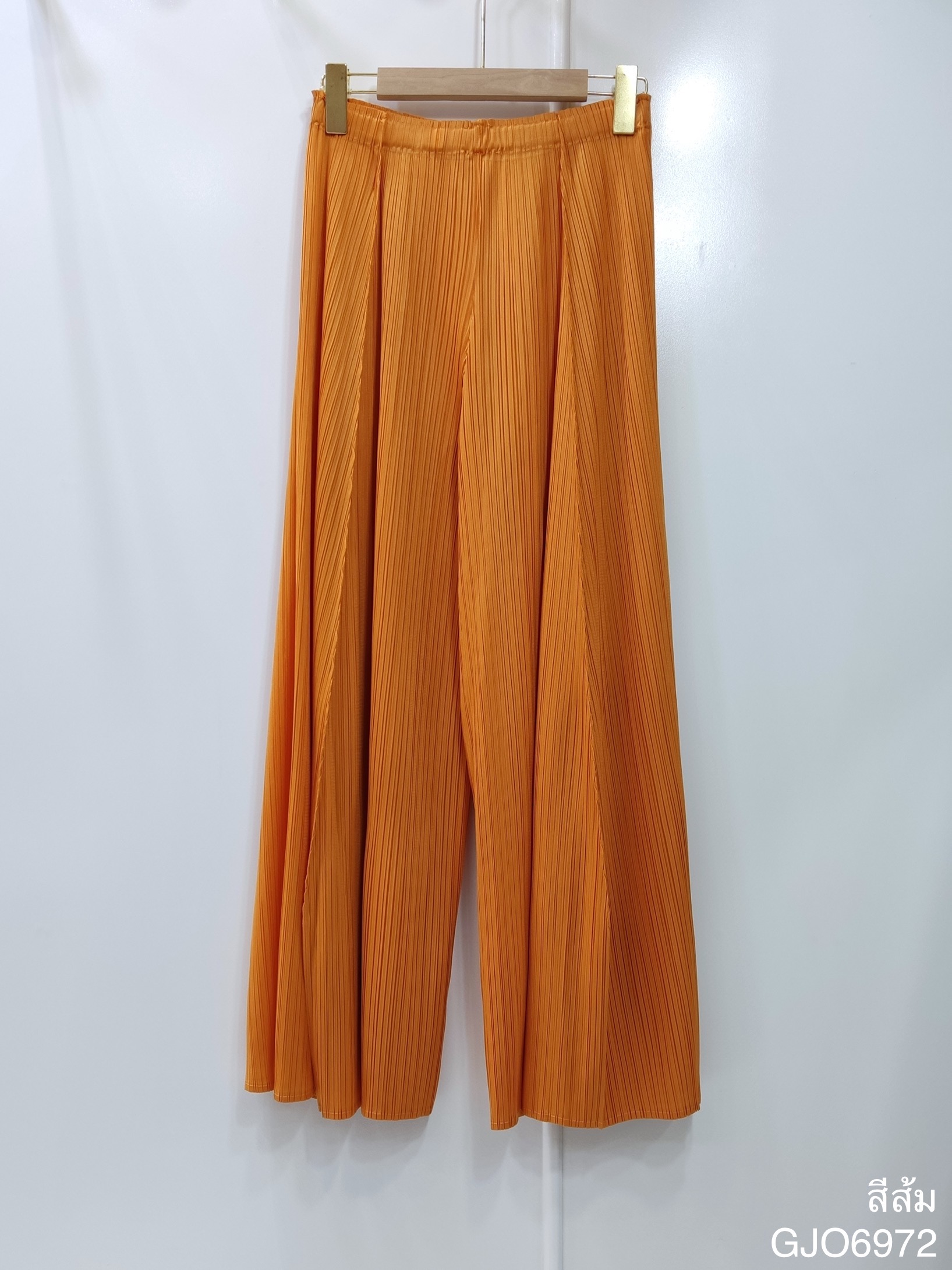 ยาว37.5"นิ้ว! 2MUAY กางเกงผู้หญิง กางเกงพลีทคุณภาพ รุ่น GJO6972 WIDE LEG PLEAT PANT FREE SIZE