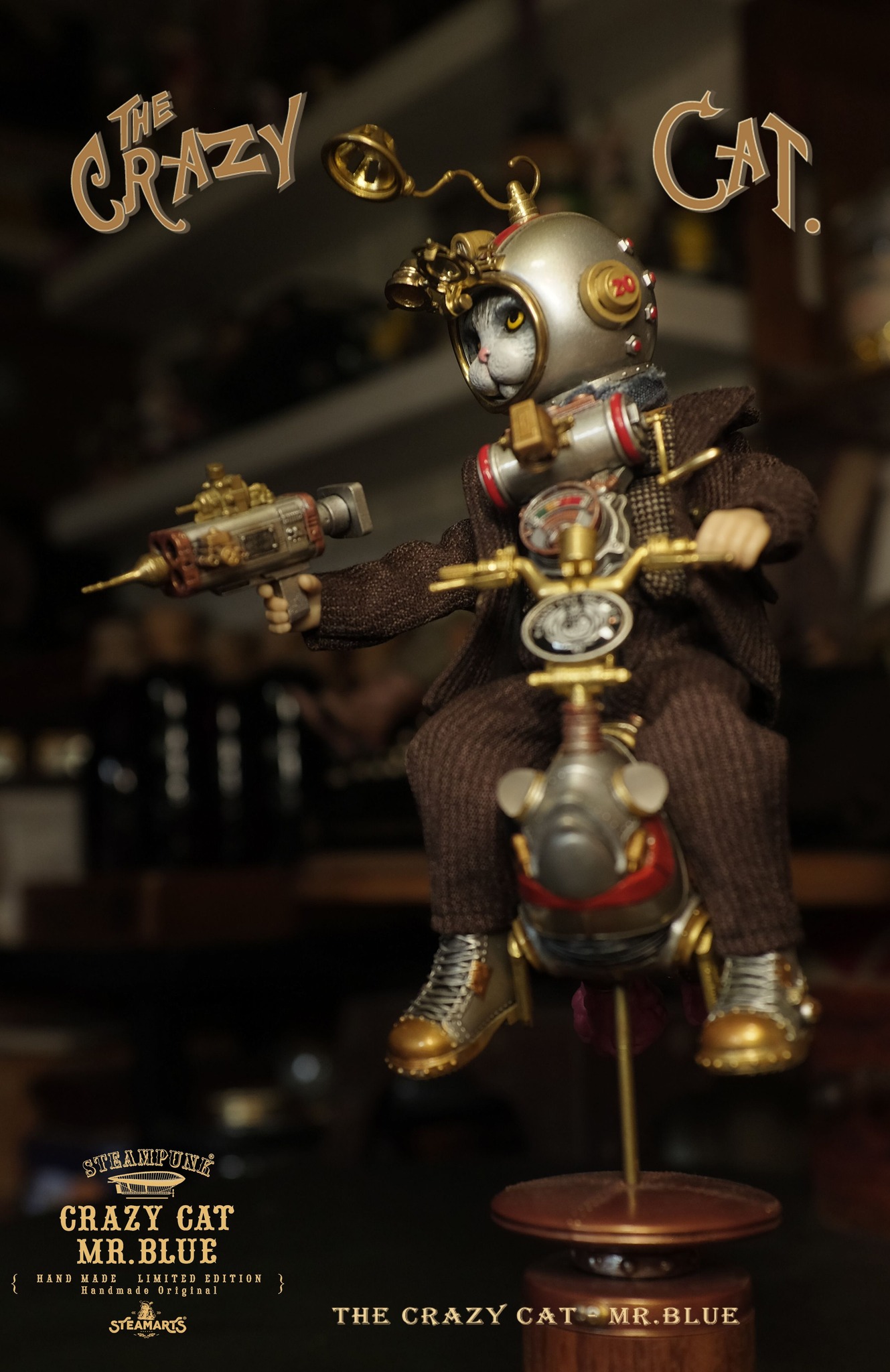 [สั่งจอง] STEAMARTS SA2024Q1201 1/6 : Steampunk Crazy Cat Mr.Blue Child Body