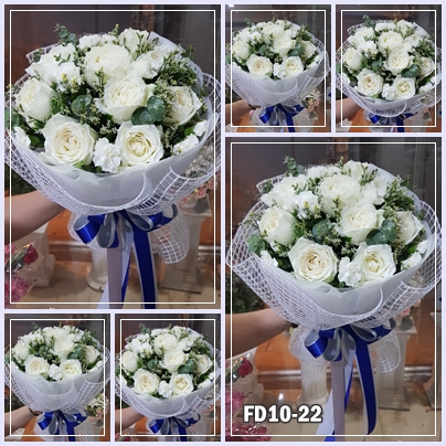 FD10-22 : ช่อกุหลาบขาว