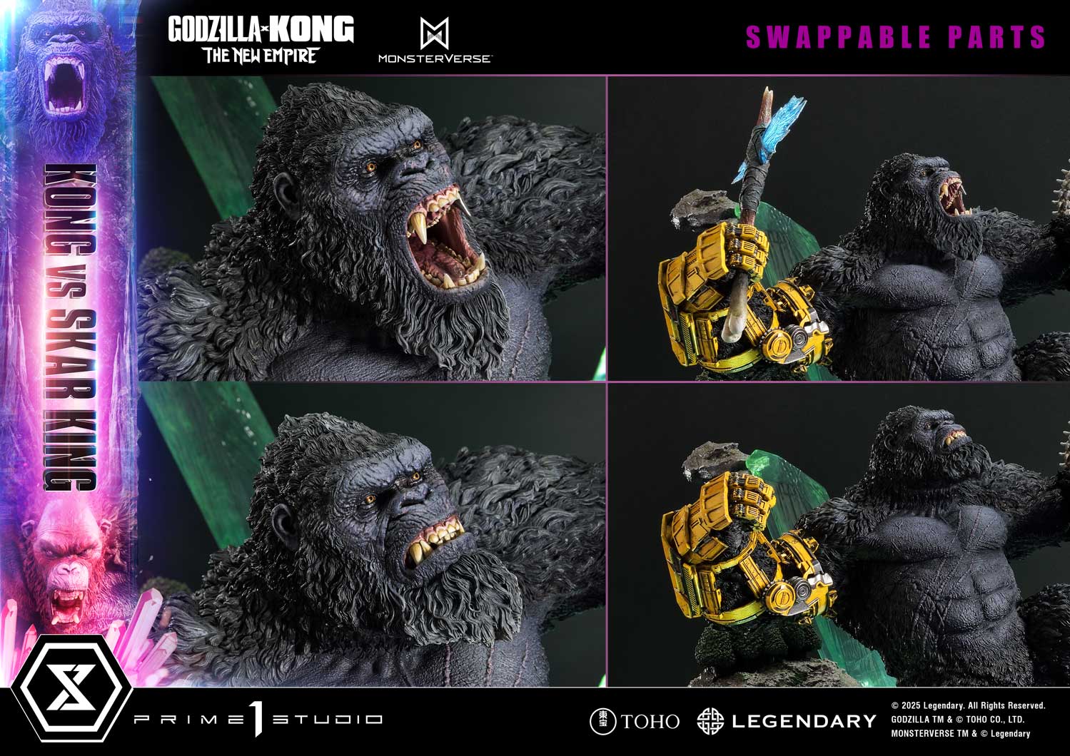 [สั่งจอง]Prime 1 Studio UDMGXK-02: Kong vs Skar King (Godzilla x Kong: The New Empire)