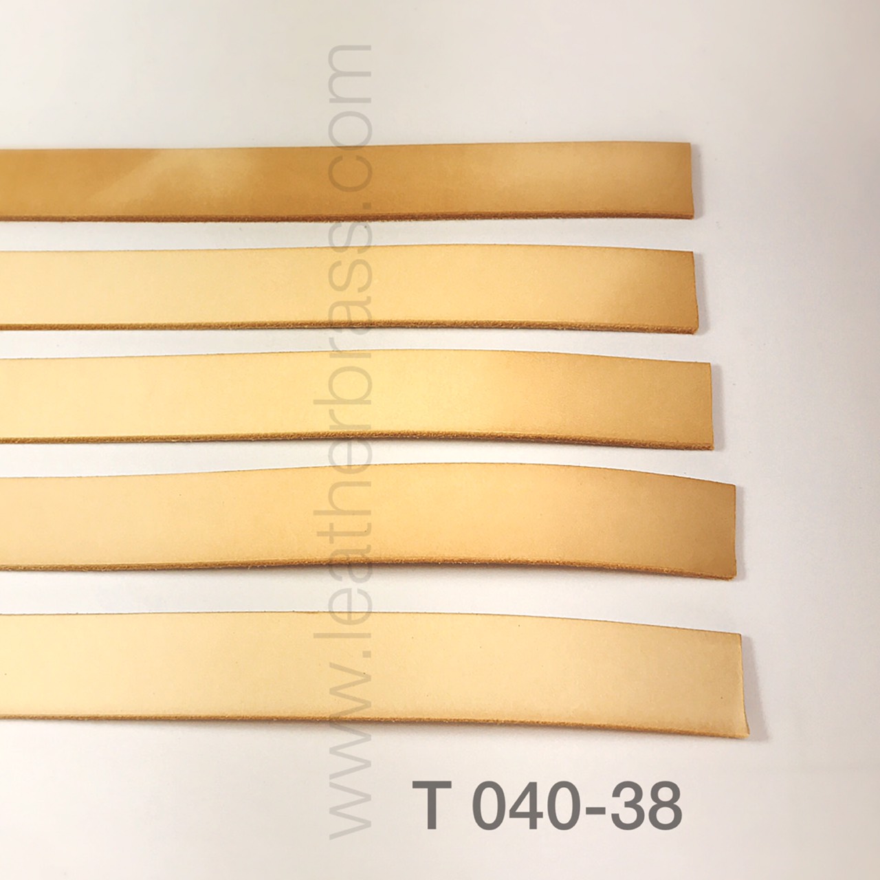 T040 เส้นเข็มขัด หนังฟอกฟาดอิตาลี่ (Italian Vegetan Leather) อุปกรณ์งานหนัง leatherbrass**ราคาต่อเส้น**