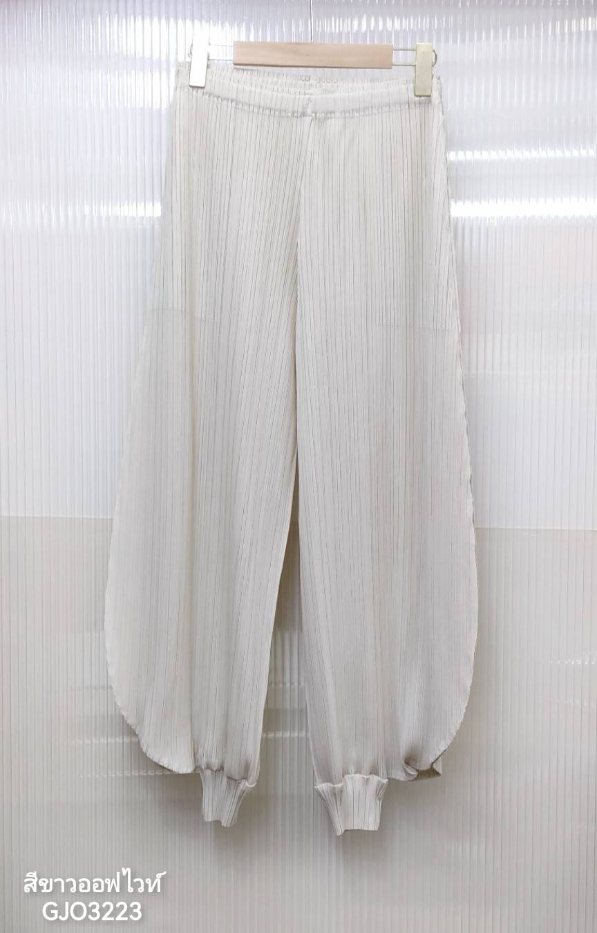 2MUAY รุ่น GJO3223 GENIE PLEATED PANTS กางเกงจินนี่ กางเกงพลีทคุณภาพ 10สี FREE SIZE