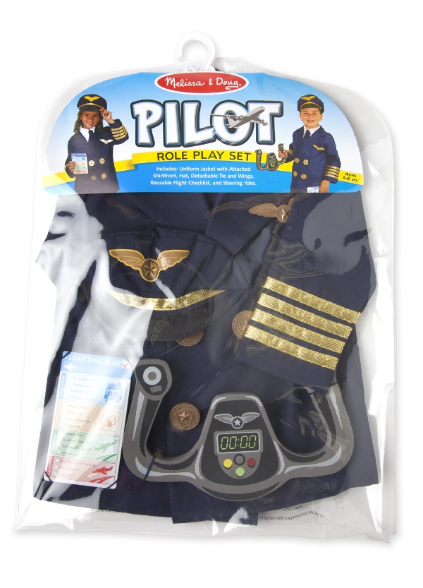 ชุดแฟนซีชุดนักบิน ส่งเสริมการรู้จักทำงาน รู้จักอาชีพ Pilot Role Play Costume Melissa&Doug, ของเล่นเสริมพัฒนาการ, ของเล่น