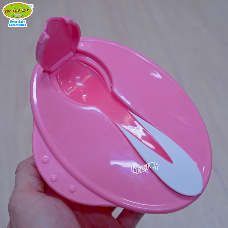 Nanny แนนนี่ ชามป้อนอาหารเด็ก แบบแบ่งช่อง พร้อมช้อน N105