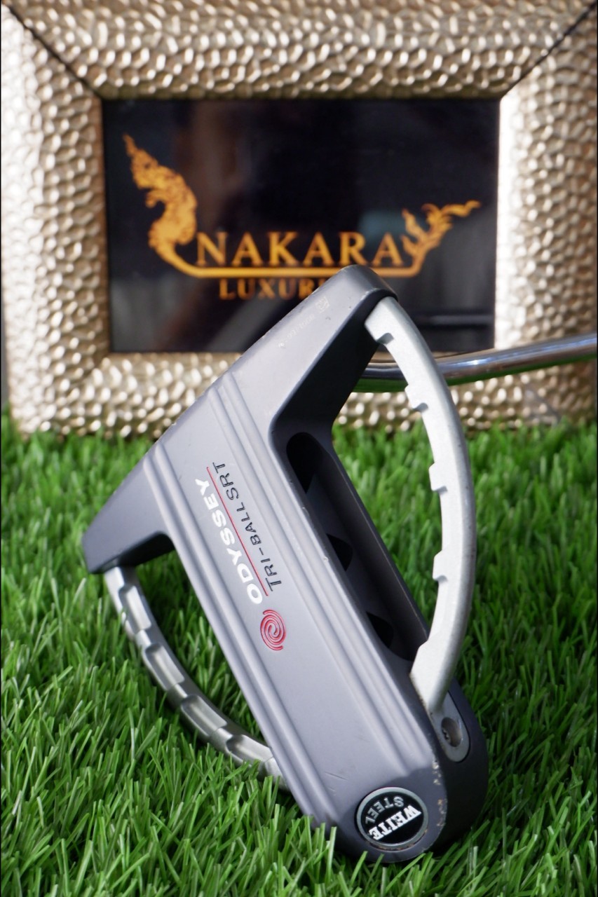 PUTTER ODYSSEY WHITE STEEL TRI-BALL SRT