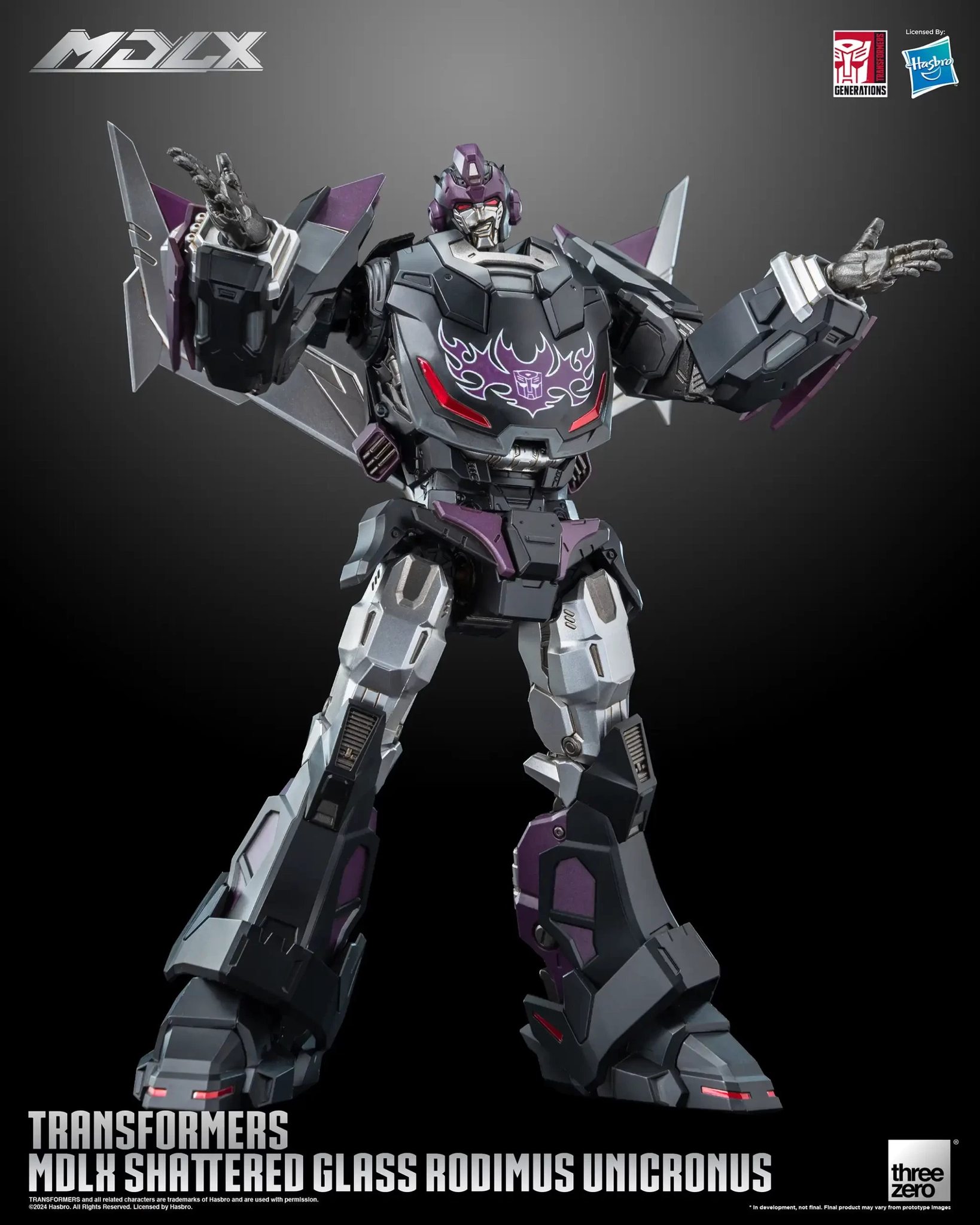 [สั่งจอง]threezero 3Z07170W0 : MDLX TRANSFORMERS Shattered Glass Rodimus Unicronus