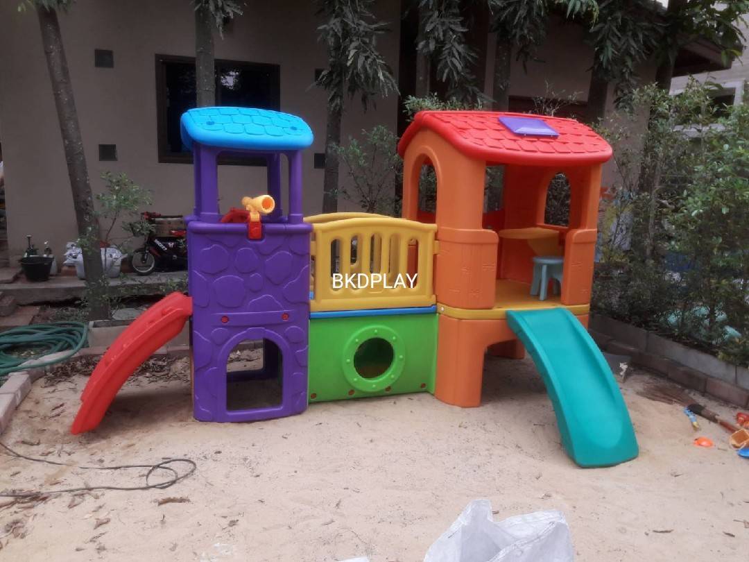 บ้านน้อย2ชั้นหลากสี บ้านสไลเดอร์ สไลเดอร์พร้อมปีนป่าย บ้านสไลเดอร์ของเล่น บ้านน้อยสองชั้น สไลเดอร์บ้าน,กระดานลื่น , เครื่องเล่นสนามในร่ม กลางแจ้ง kidszone พร้อมส่ง