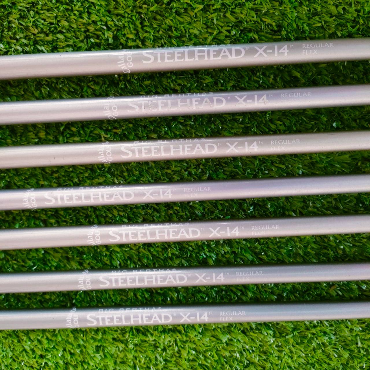 🏌️ ชุดเหล็ก CALLAWAY STEELHEAD X-14 มีเหล็ก 4-9 เเละ PW ก้าน CALLAWAY BIG BERTHA STEELHEAD X-14 FLEX R ไม้กอล์ฟมือสอง ของแท้ BY NakaraLuxurious