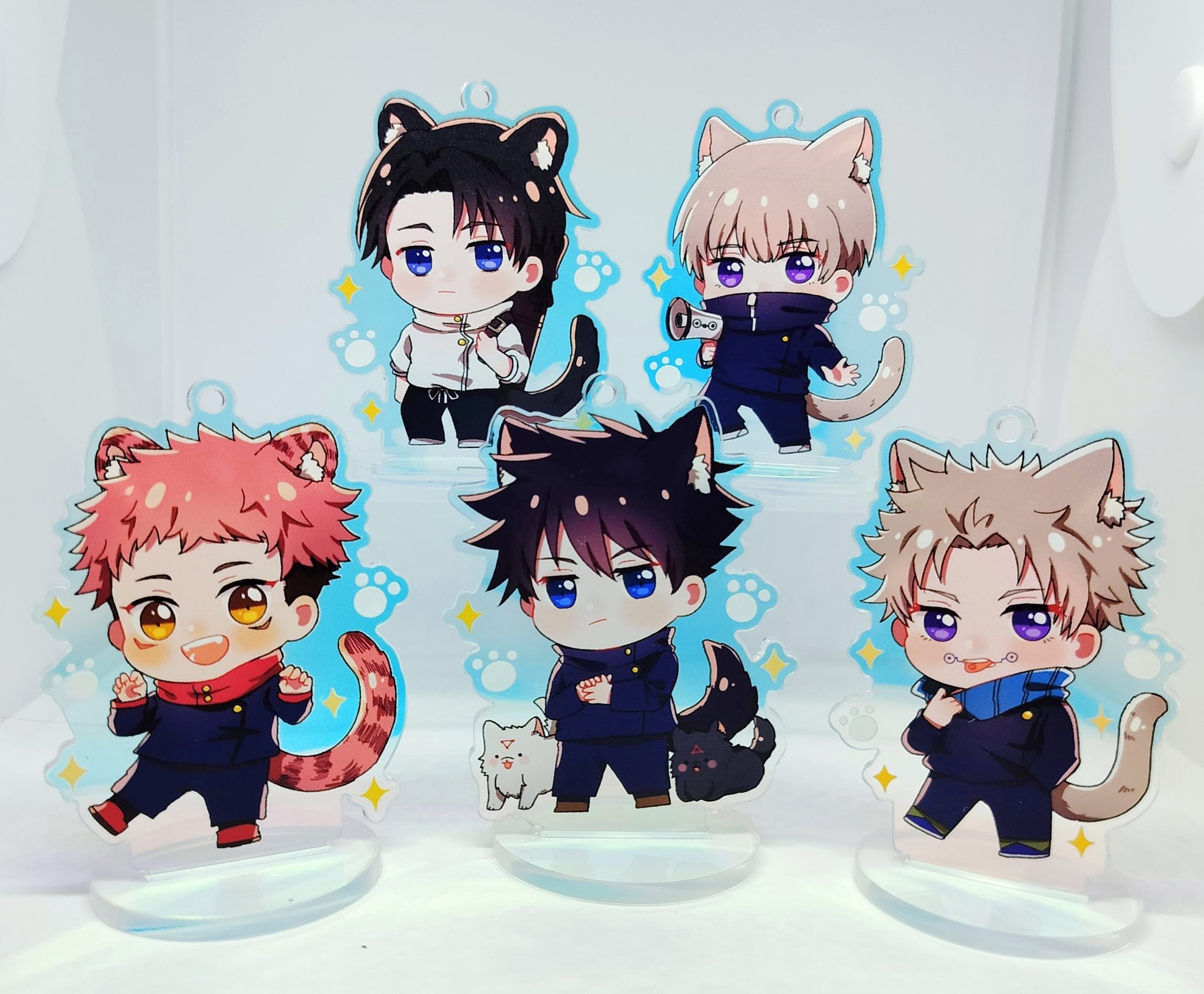 JJK Hologram Keychain & Standee & Glitter sticker