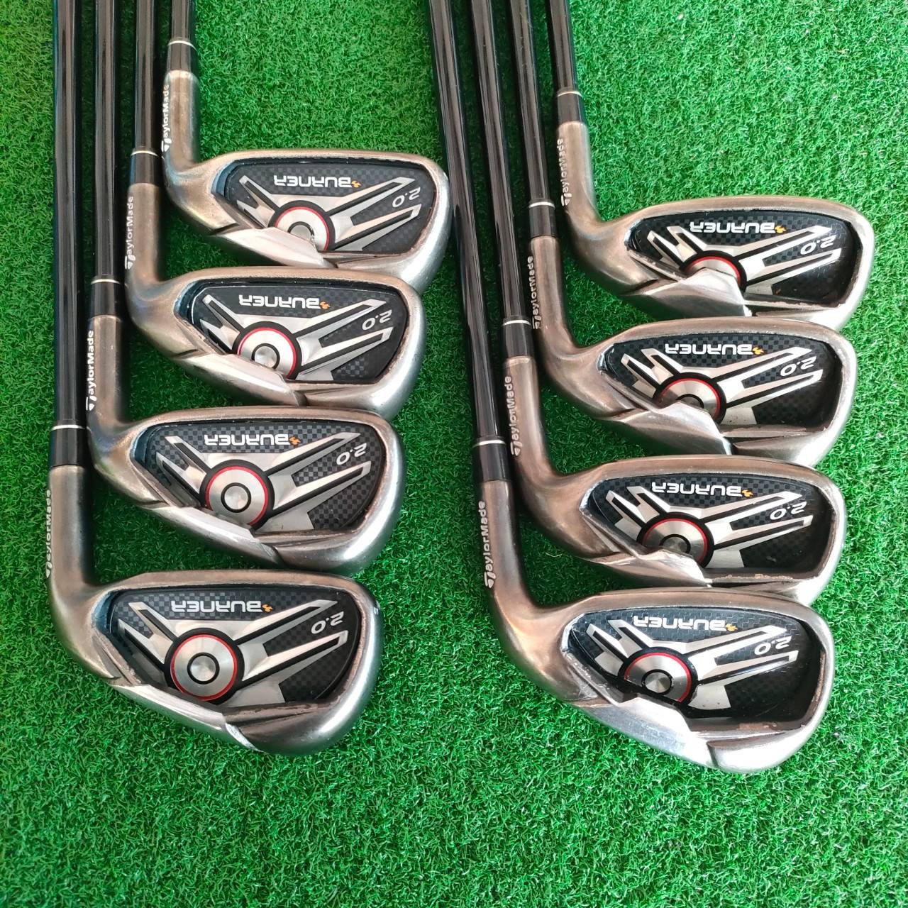 ชุดเหล็ก TAYLORMADE BURNER 2.0 มีเหล็ก 5-9 PW AW SW ได้ 8 ชิ้น ก้าน BURNER 2.0 SUPERFAST FLEX S ตัว 2.0 นิยมสุดๆ เน้นตีง่าย ใบใหญ่ และตีได้ระยะมากๆ ก้านเบาสบาย