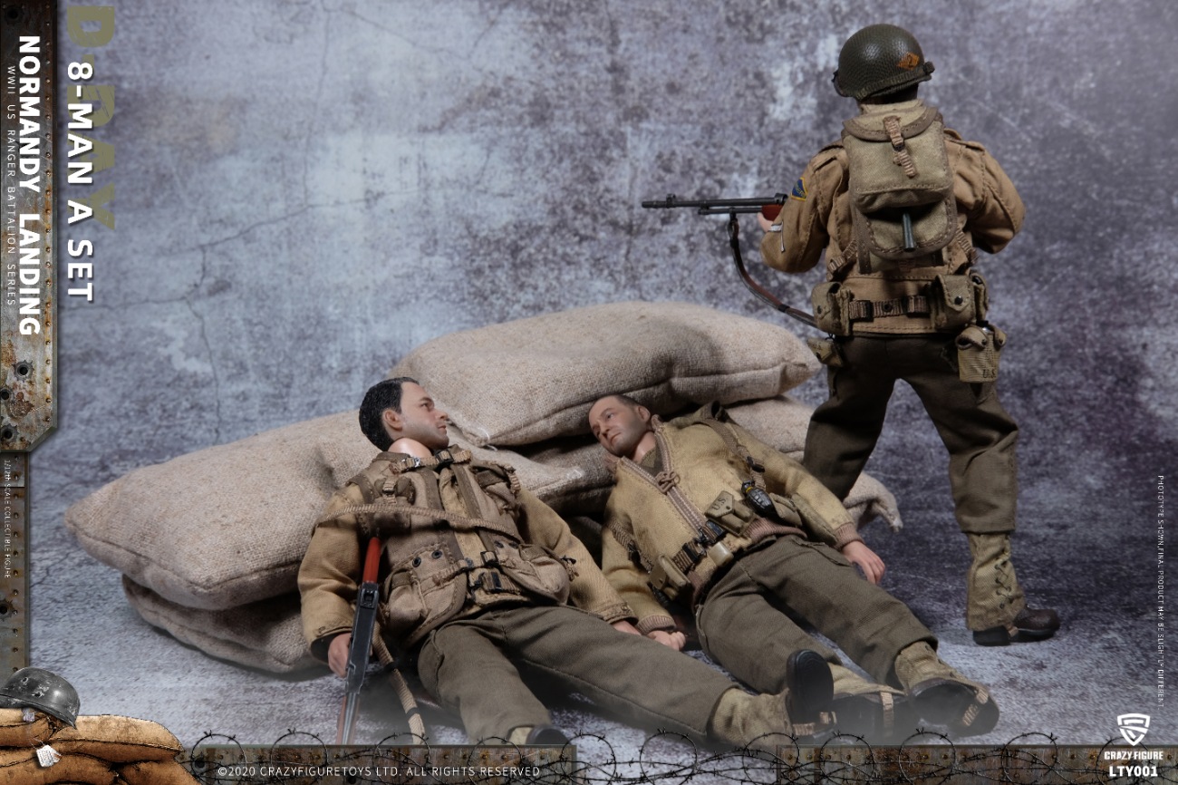 [สั่งจอง] Crazy Figure LTY001 1/12 : WWII U.S. Army On D-Day Deluxe Edition