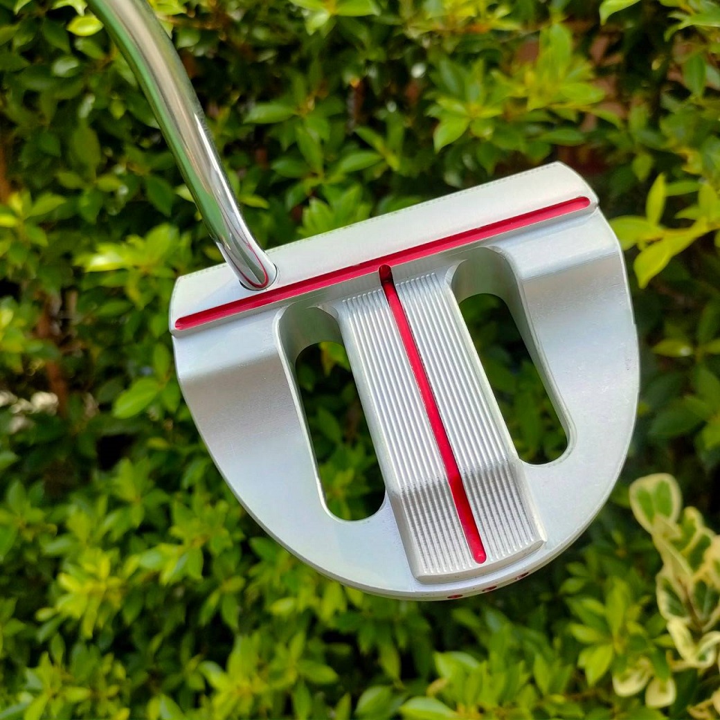 PUTTER SCOTTY CAMERON STUDIO SELECT KOMBI MID เส้นเล็งสีแดงรูปตัว T มีคอนทราสต์สูง HIGH M.O.I.