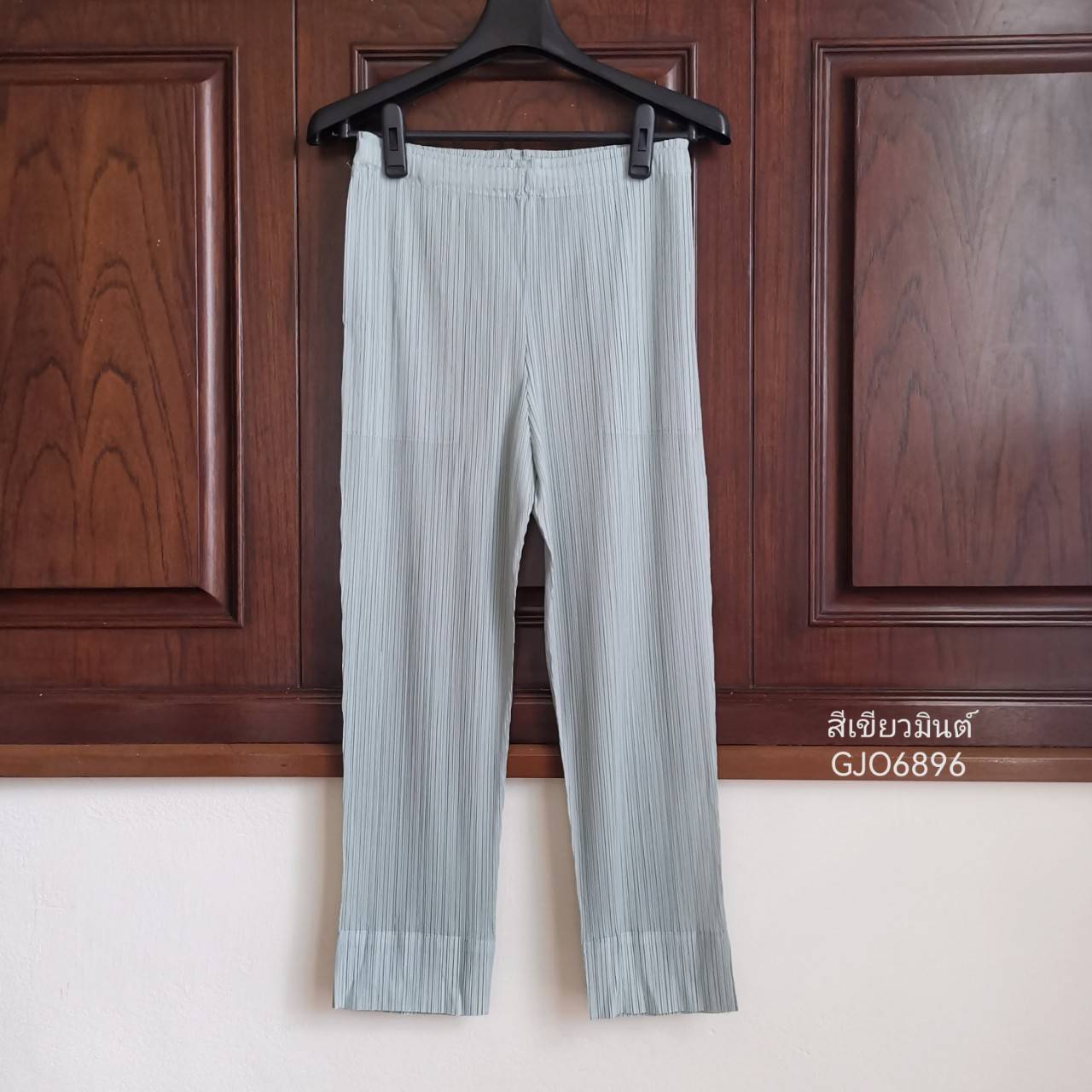 ยาว 34นิ้ว!! 2MUAY BASIC รุ่น GJO6896 SLIM FIT PLEATED PANTS กางเกงผู้หญิง กางเกงอัดพลีท 14สี FREE SIZE