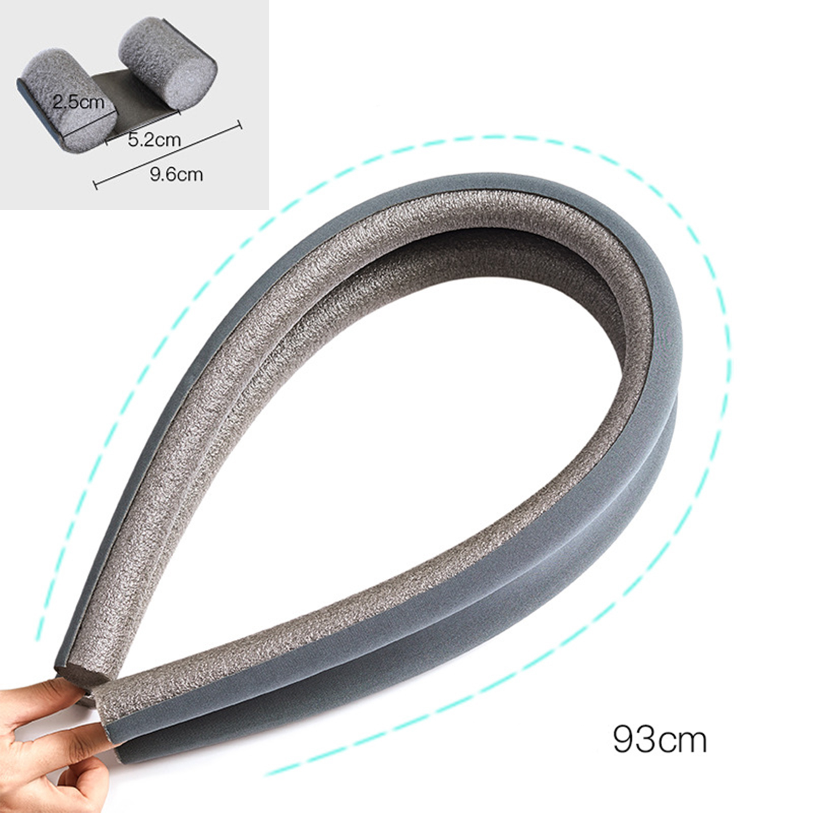 ที่กั้นช่องใต้ประตู โฟมคู่ ขนาด93cm ตัดแต่งได้ โฟมอย่างดี ไม่เก็บความชื้น