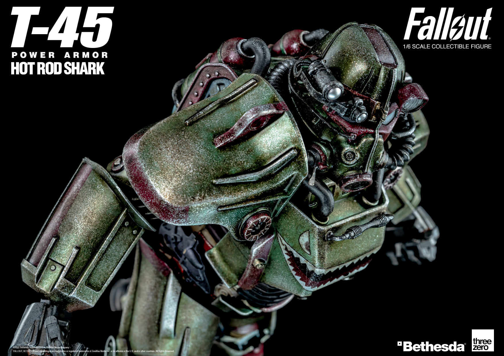 [สั่งจอง]threeZero x Fall out 1/6 : T‐45 Hot Rod Shark Armor Pack
