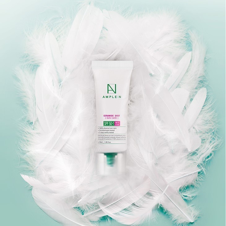 Coreana AMPLE N Ceramide-Shot Barrier Sun Care SPF 50 PA++++ 40ml ครีมกันแดดสูตรเซรามายด์
