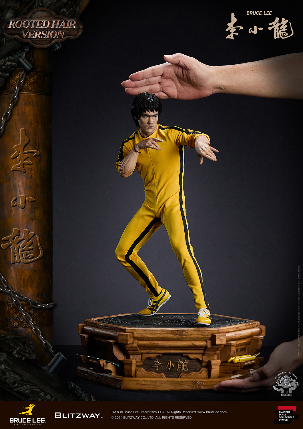 [สั่งจอง] Blitzway BW-SS-22401 1/4 : Bruce Lee Tribute 50th Anniversary Grafted Hair Version