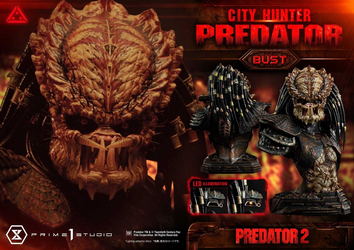 [สั่งจอง]Prime 1 Studio PBPR-05 1/3 : City Hunter Predator Premium Bust (Predator 2)