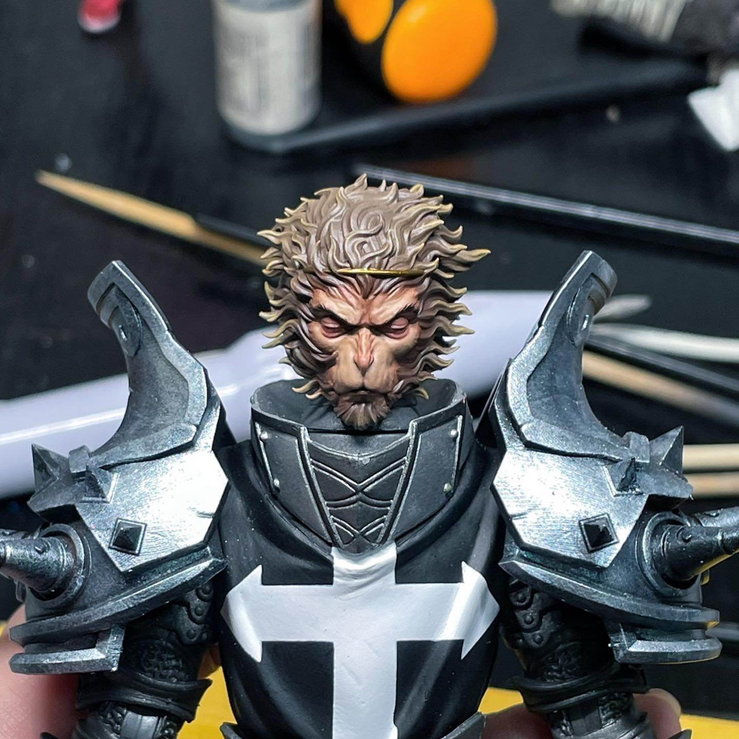 [พร้อมส่ง ] c.tudio 1/12 : Wukong custom Head เวอร์ชั่นหัวดิบไม่ลงสี - มีให้เลือก 4 แบบ