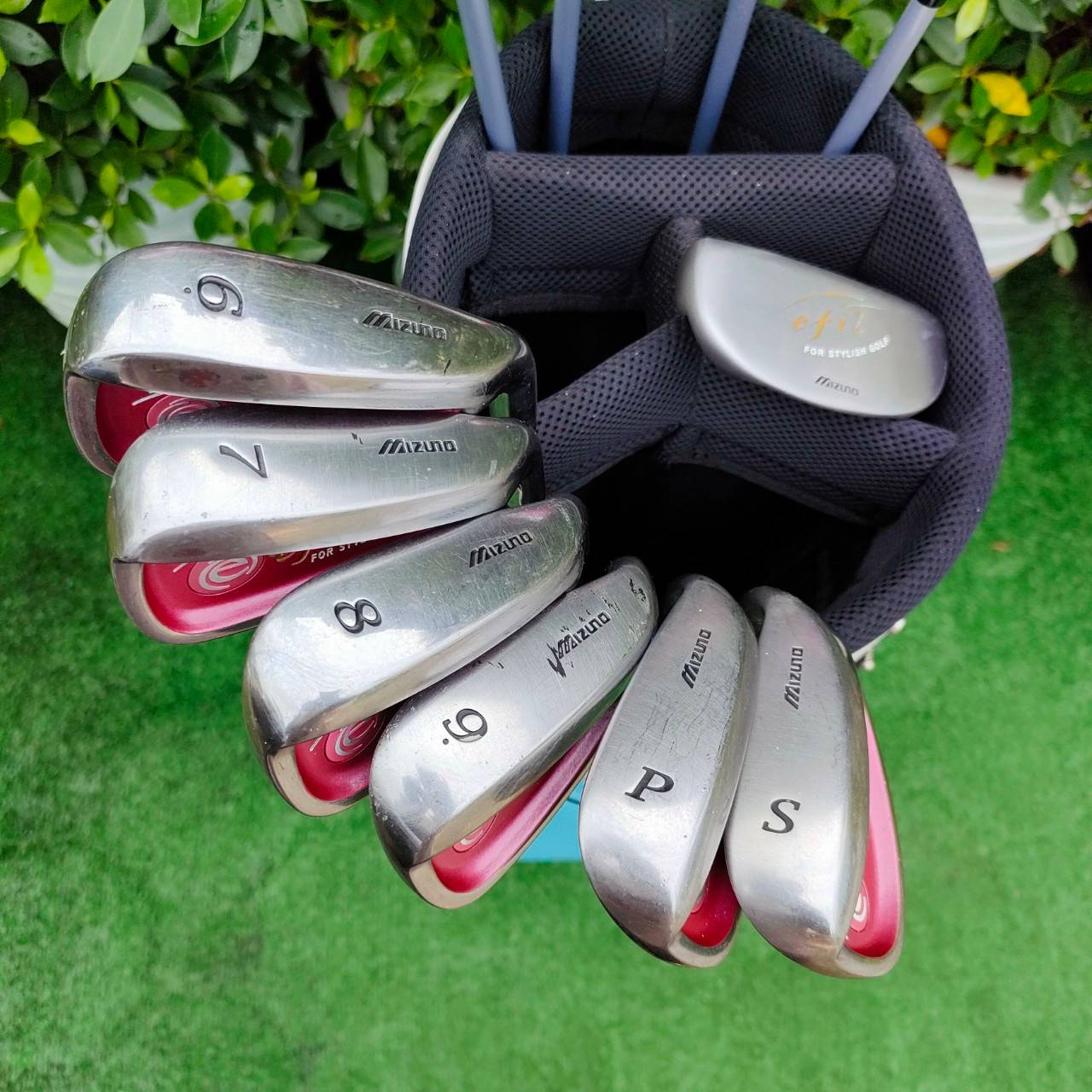 **ไม้กอล์ฟครบชุดสำหรับผู้หญิง** MIZUNO EFIL LADY พร้อมถุงกอล์ฟ MIZUNO คุณภาพดี ผลิตญี่ปุ่น