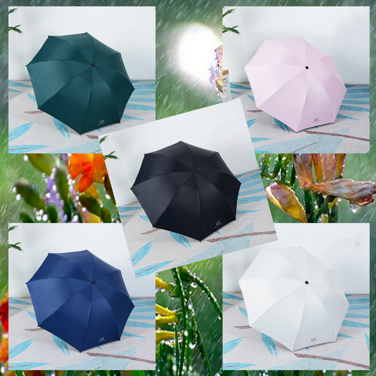 🔥Sale ลดราคา🔥 ร่ม3ตอน คละลาย+สีพื้น มี 3รุ่น คละลาย-มาตรฐาน/2003-มาตรฐาน/3059-อัตโนมัติ กาง-หุบอัตโนมัติ พับได้ กัน UV โครงร่มแข็งแรง น้ำหนักเบา