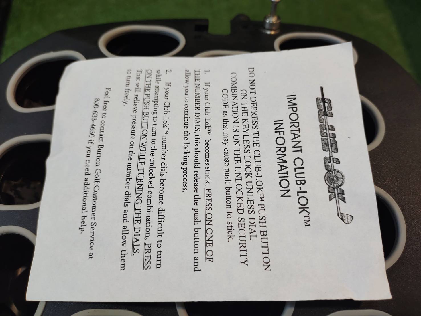 ถุงกอล์ฟ BURTON Club - Lok