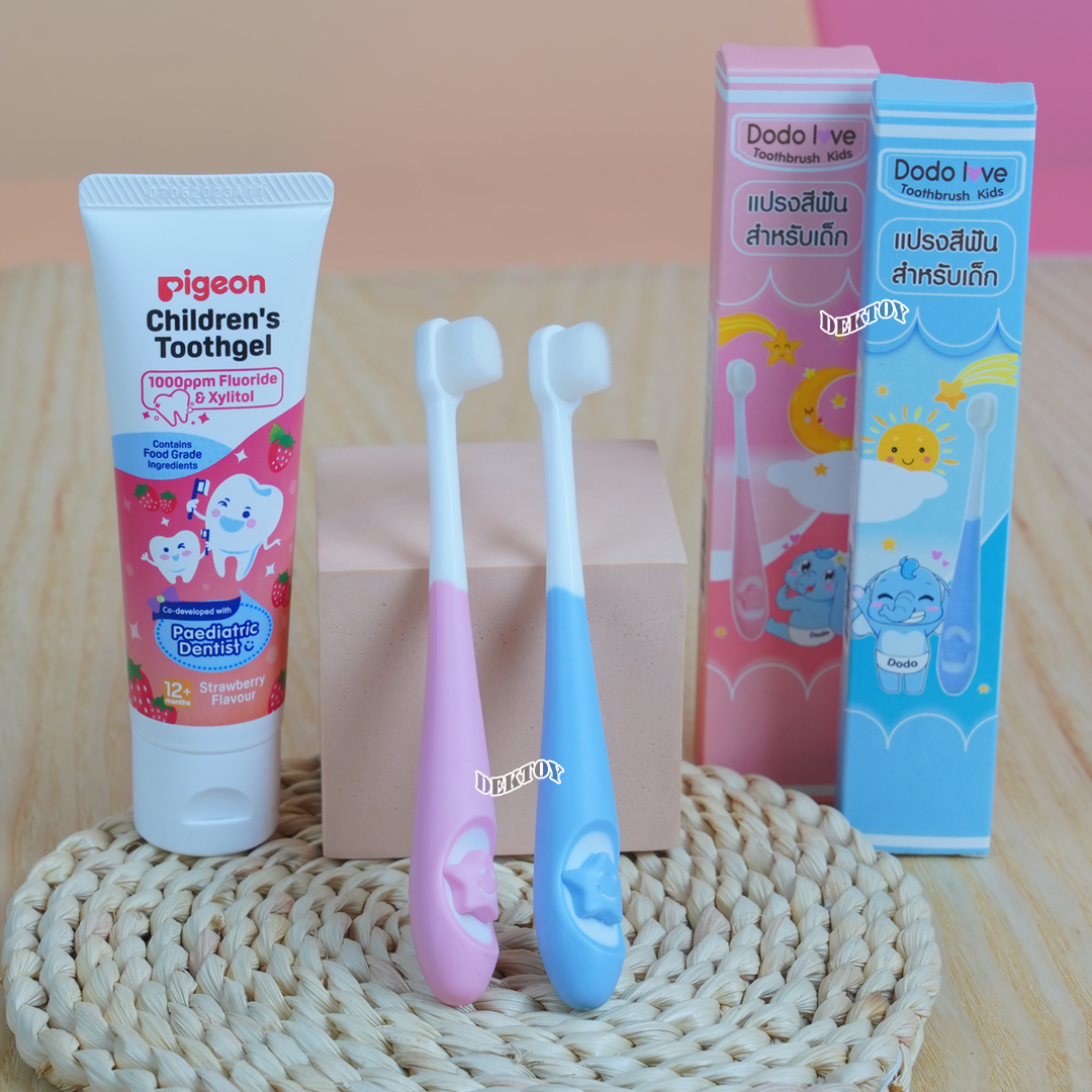 Dodolove ดูดูเลิฟ แปรงสีฟันเด็กขนนุ่มพิเศษ 6 เดือน