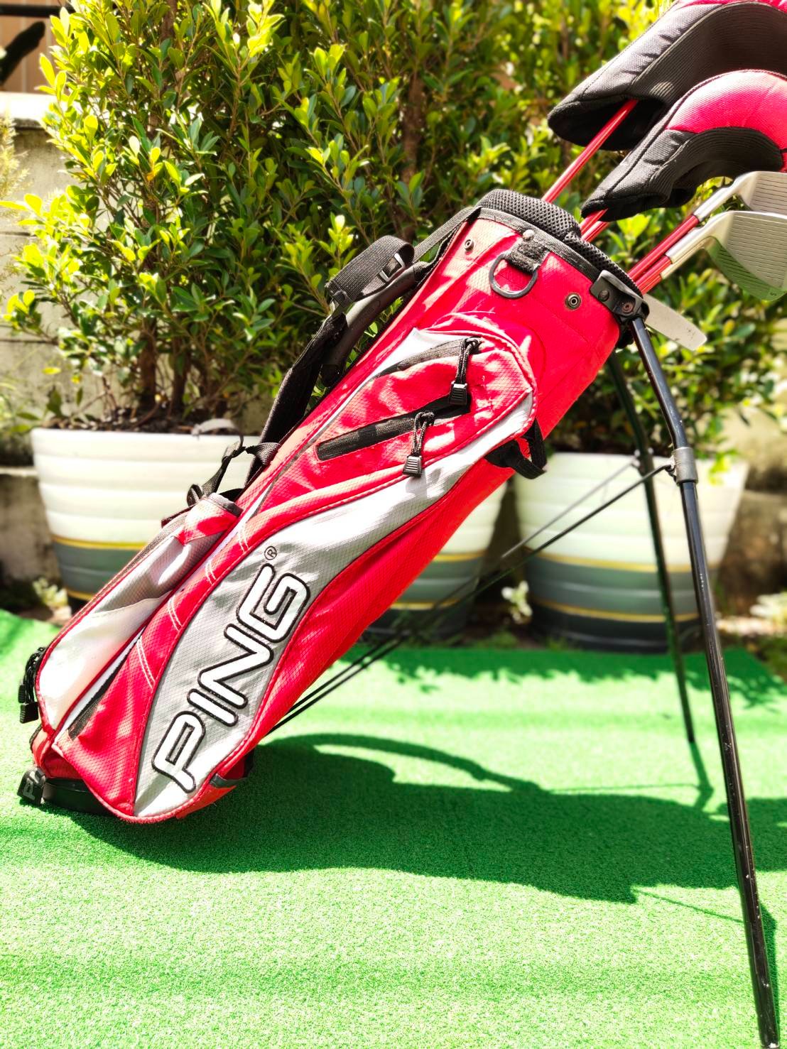 ไม้กอล์ฟเด็กพรีเมี่ยมครบชุด PING MOXIE พร้อมถุงขาตั้ง ของแท้ เดิมๆ COVER ครบ