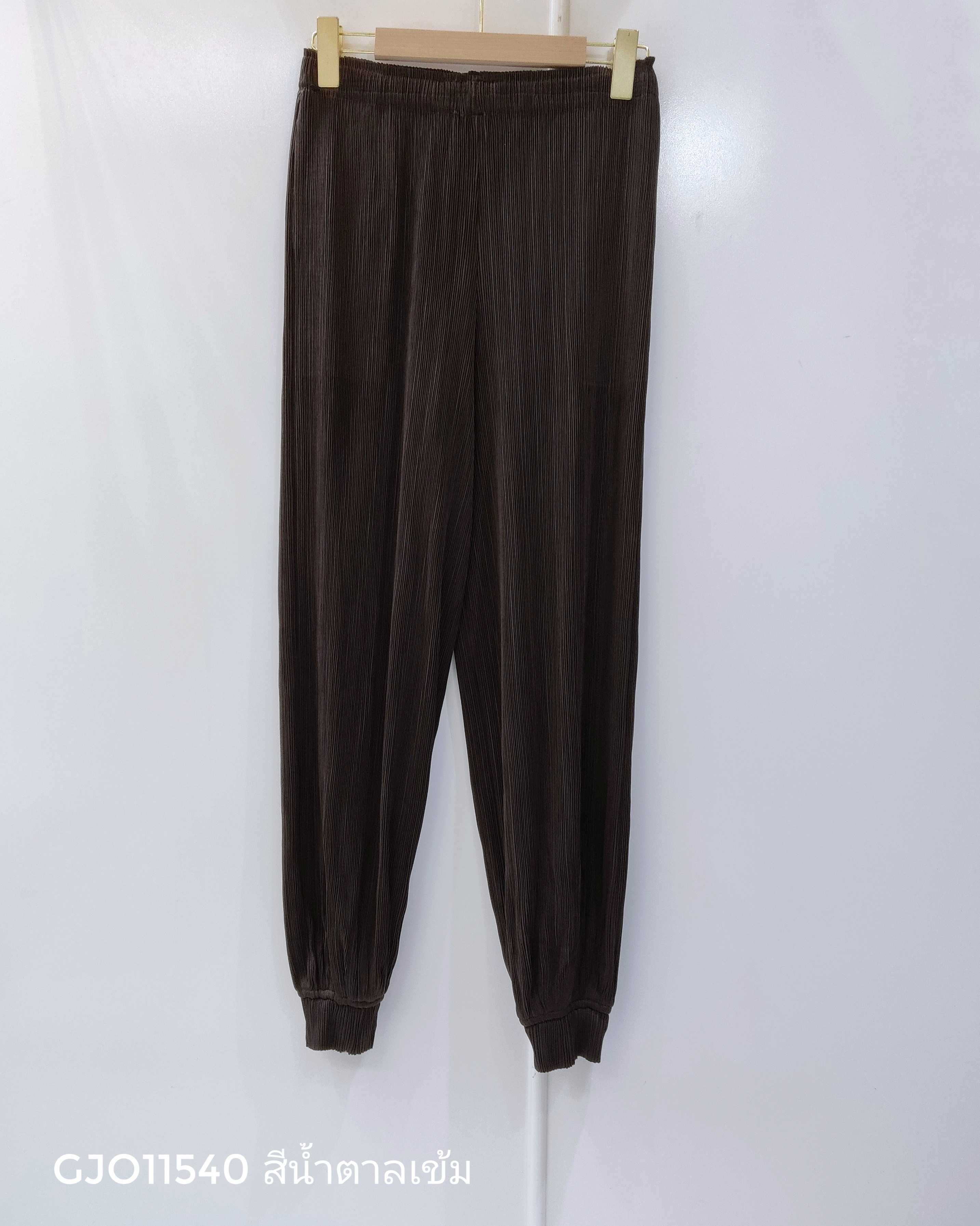 ยาว 36.5 นิ้ว!! 2MUAY รุ่น GJO11540 กางเกงพลีทคุณภาพ JOGGER PLEATED PANTS 7 สี FREE SIZE
