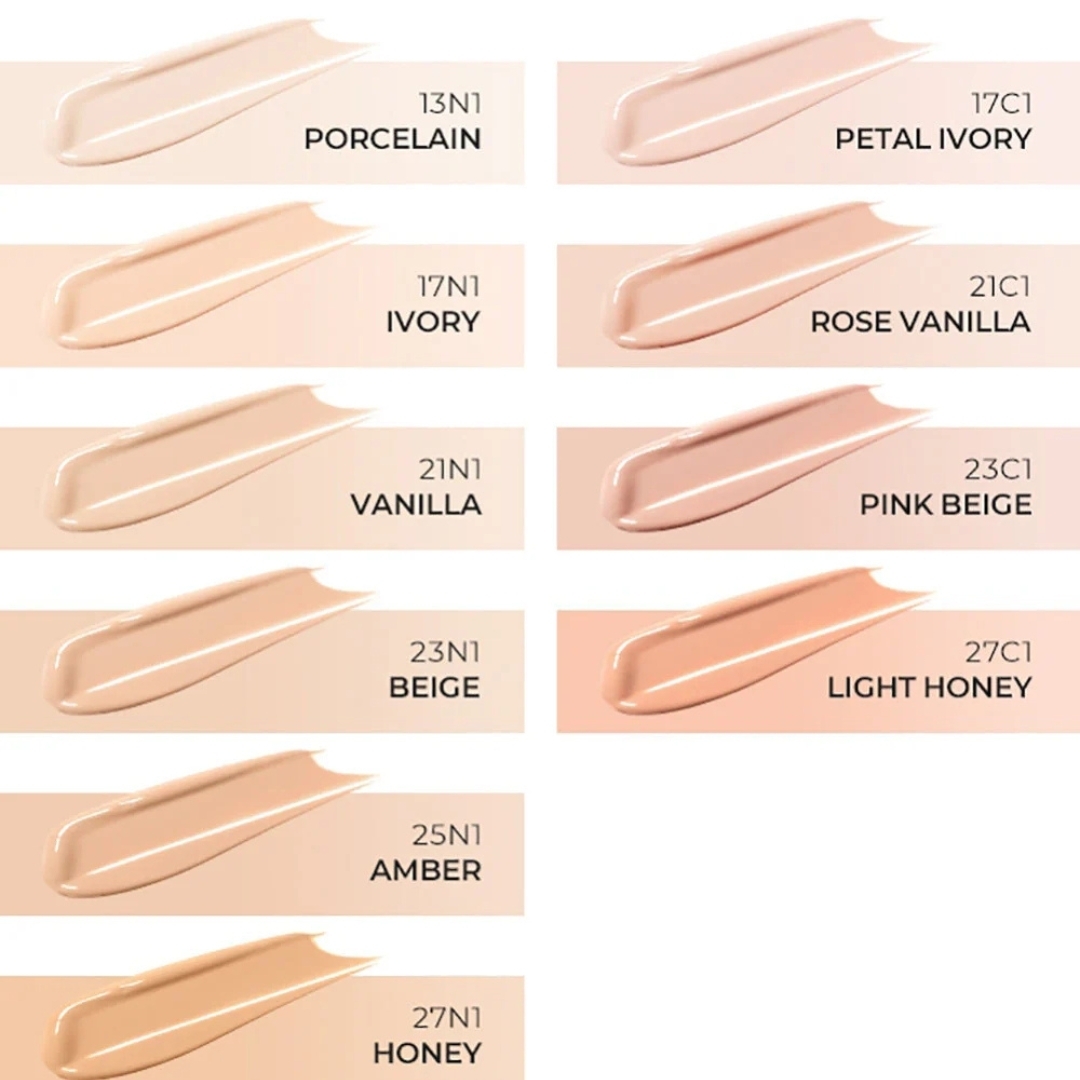 Hera Black Cushion Foundation SPF34/PA++ 5g สี 21N1 Vanilla คุชชั่น ฟาวเดชั่น เนื้อซาตินนุ่มๆ