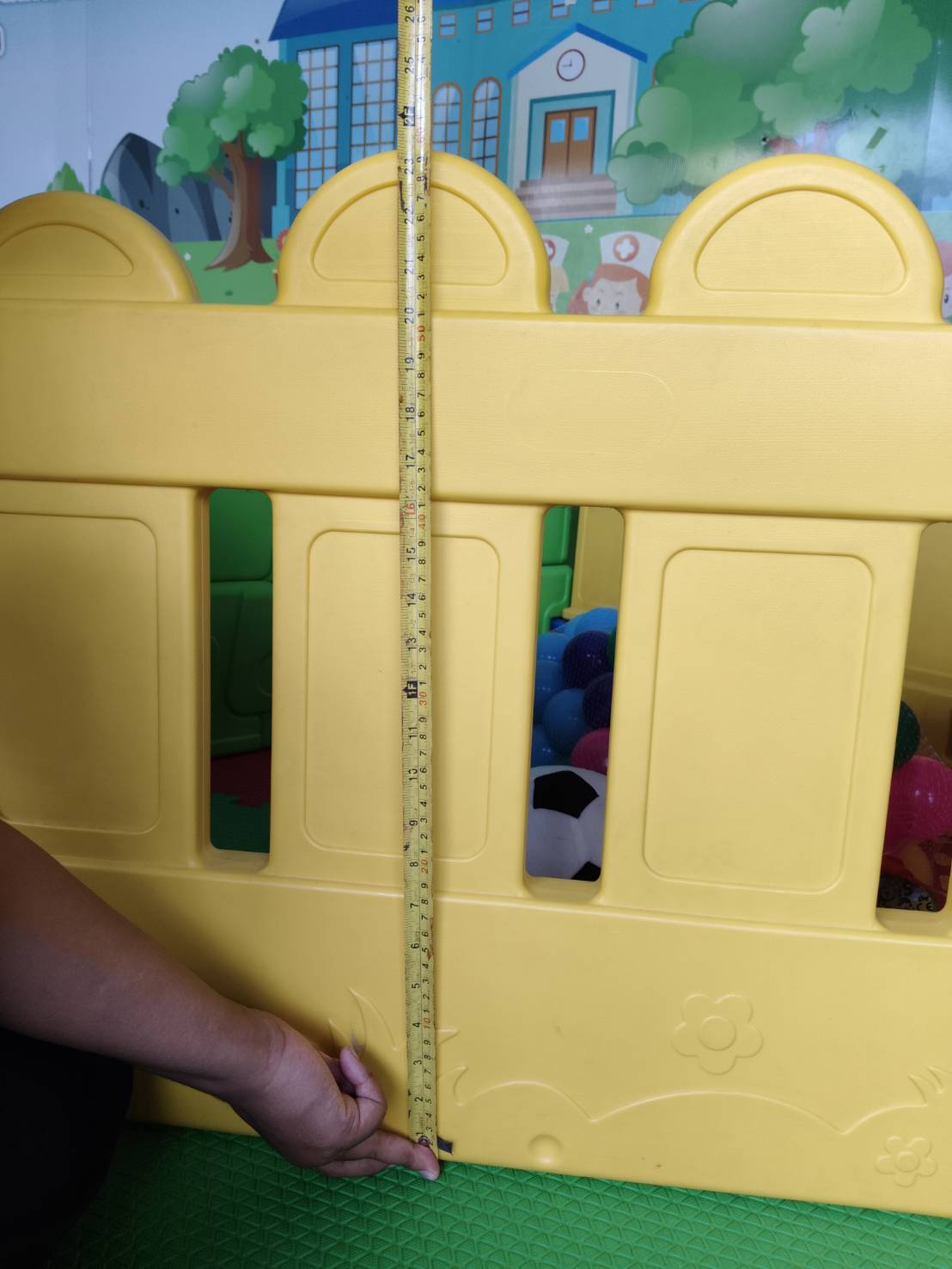 รั้วกั้นพลาสติกหน้าตุ๊กตาหมี ,กั้นห้องพื้นที่,คอกเด็ก พร้อมส่ง คิดค่าส่งตามจริง