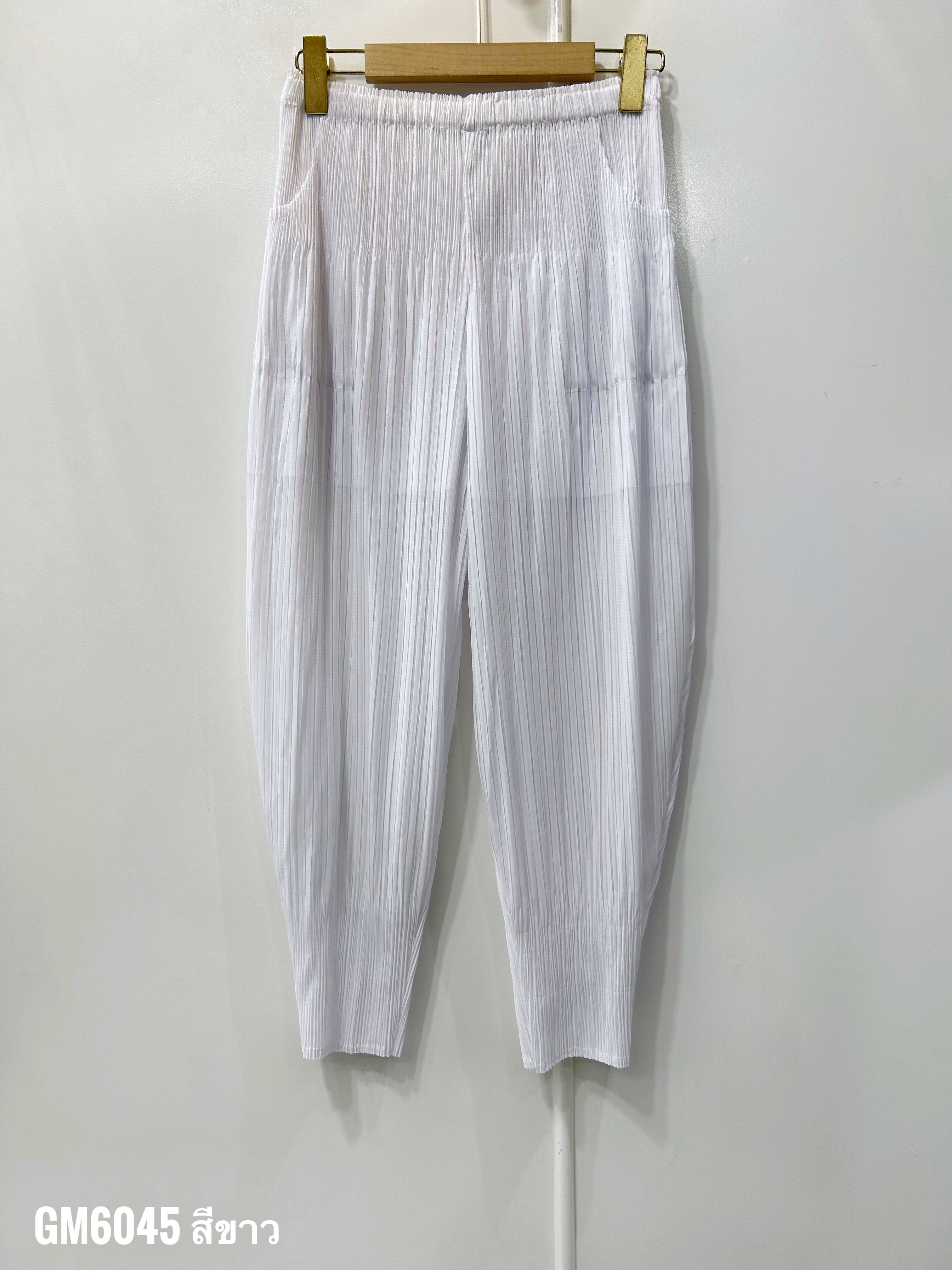 ยาว 34 นิ้ว 2MUAY รุ่น GM6045 กางเกงอัดพลีท FLUFFY PLEATED PANTS 31 สี FREE SIZE