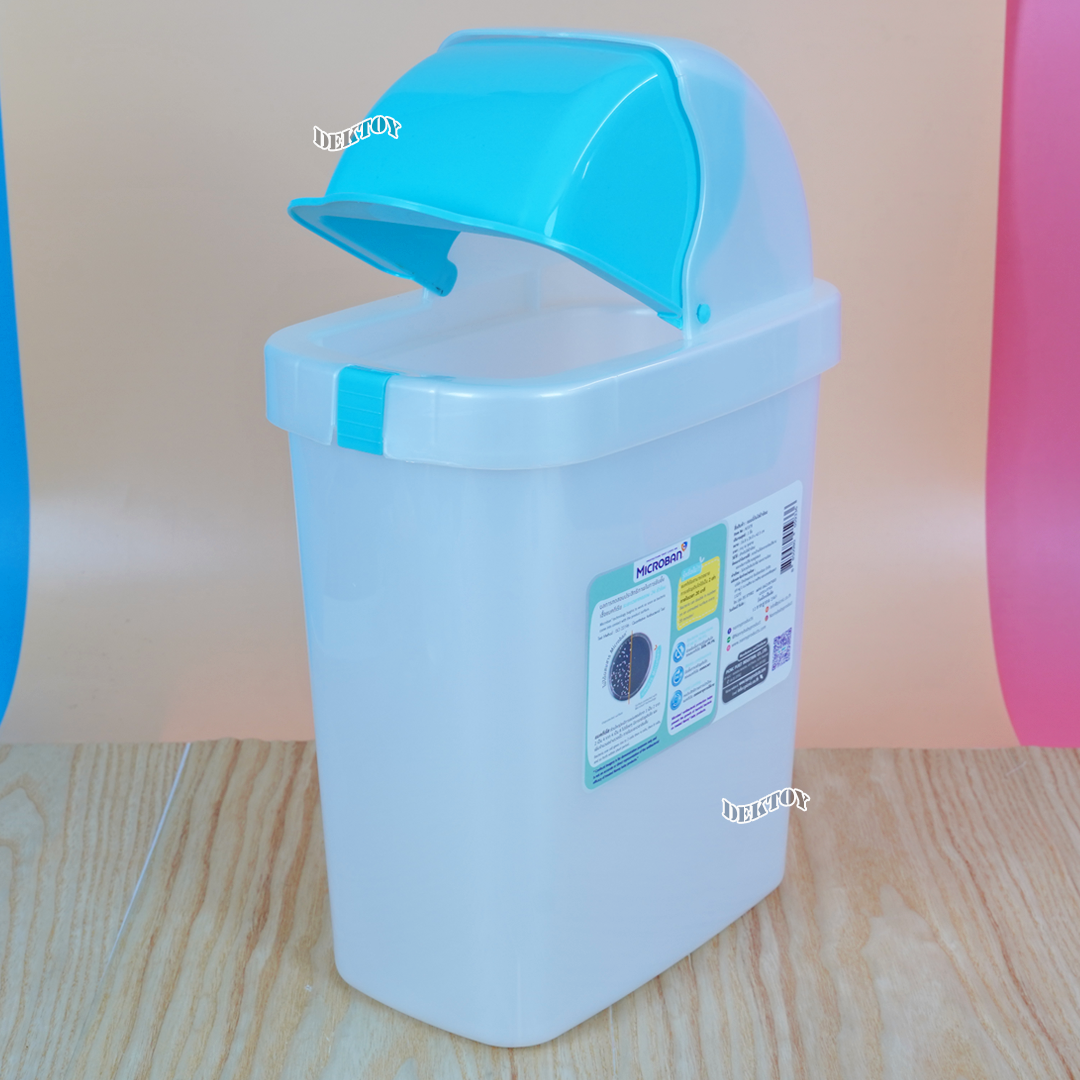 Nanny แนนนี่ ถังขยะเหลี่ยมฝา 9 ลิตร N3378