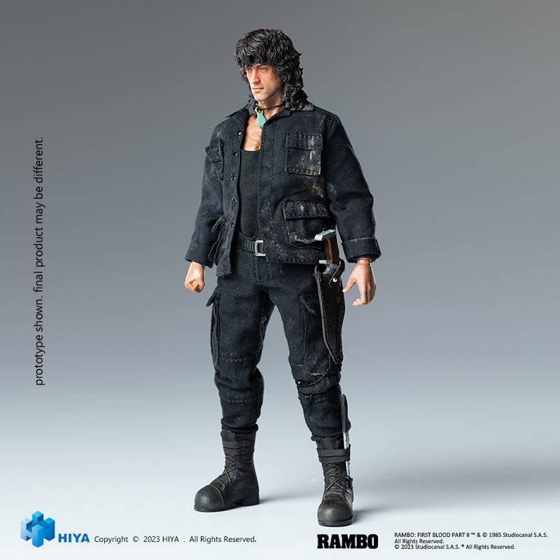 [สั่งจอง] HIYA ESR0100 Exquisite Super Series 1/12 : FIRST BLOOD Part III - Rambo