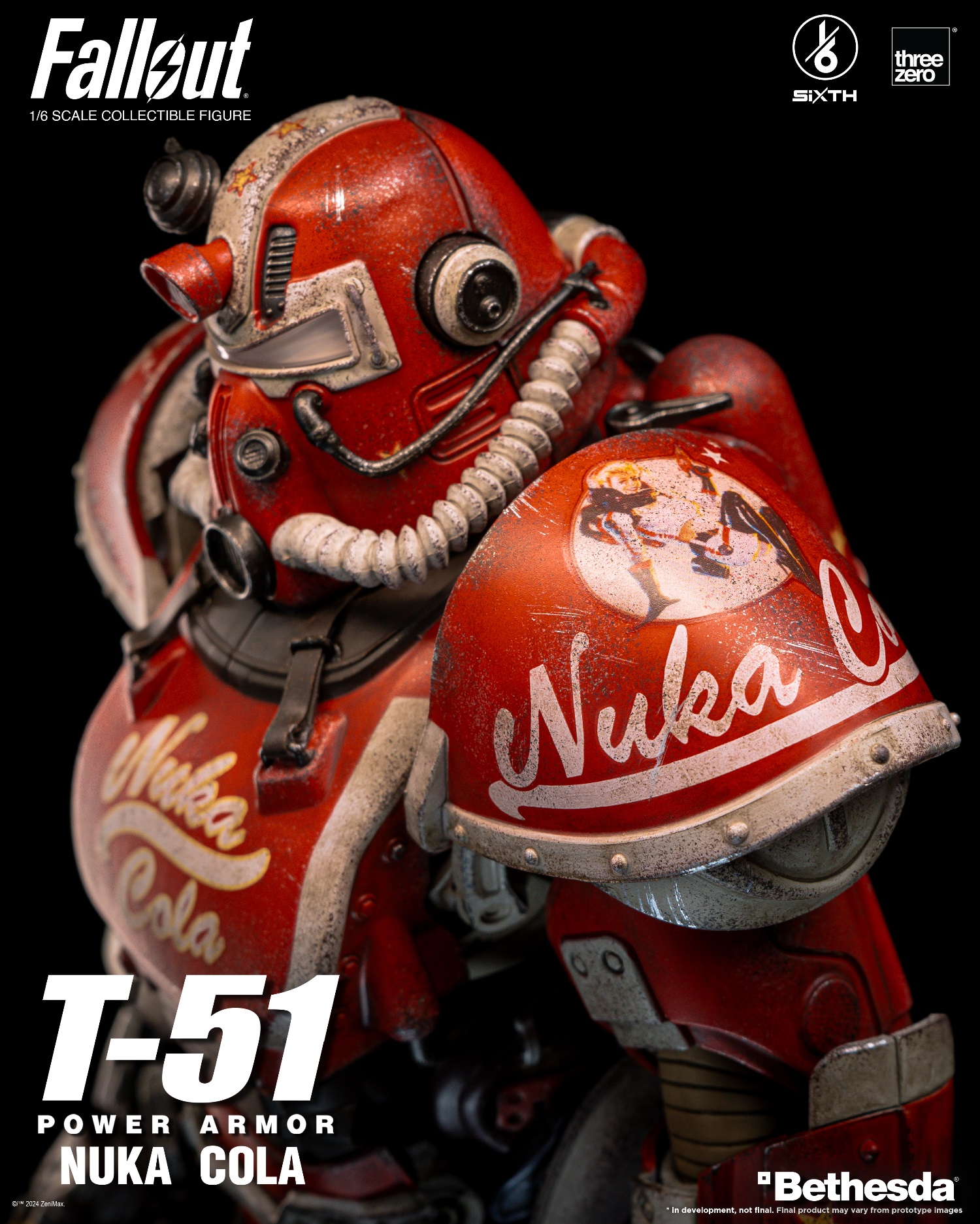 [สั่งจอง] ThreeZero 3Z07730W0 1/6 : Fallout 1/6 T-51 Nuka Cola Power Armor
