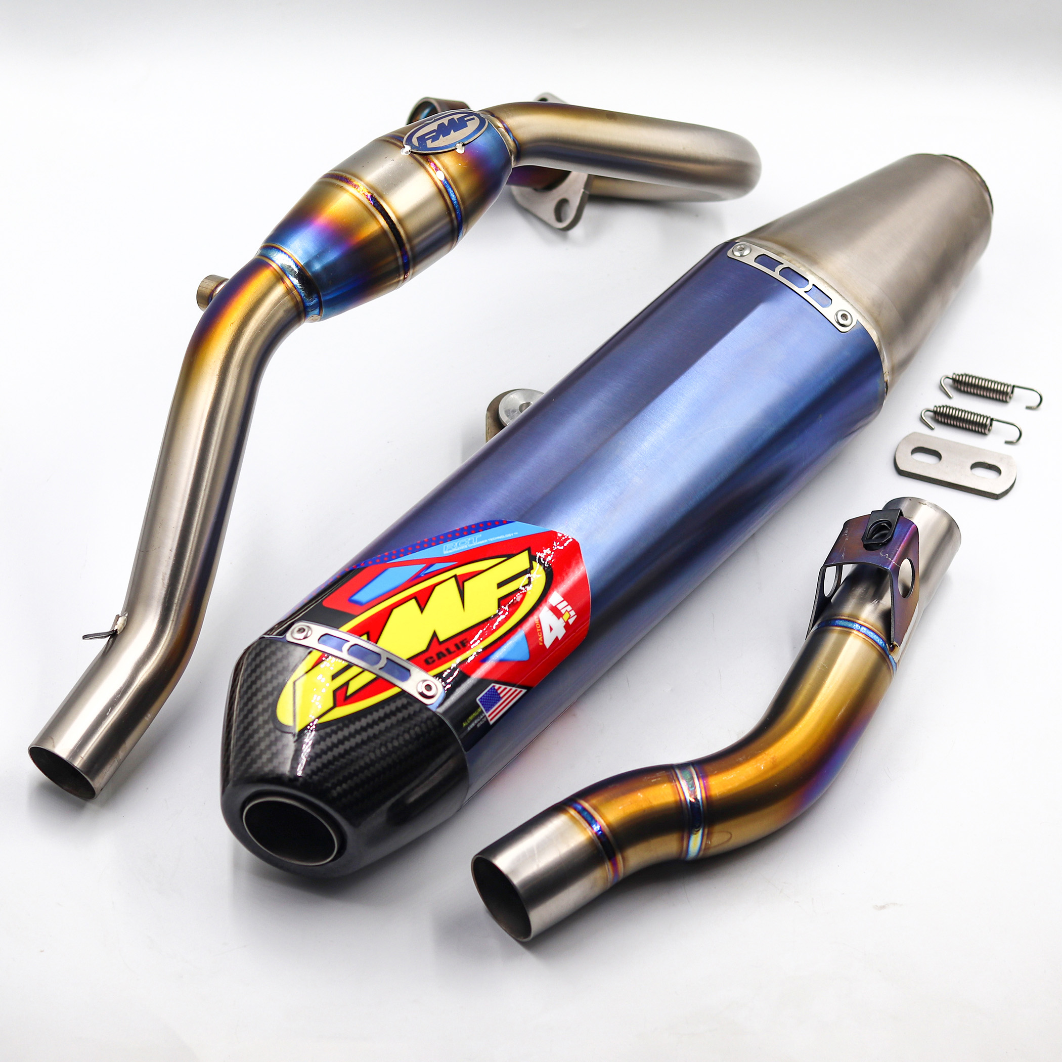 FMF ปลายไทเทเนี่ยม คอไทเทเนี่ยม CRF300L/Rally (ปลายยาว)