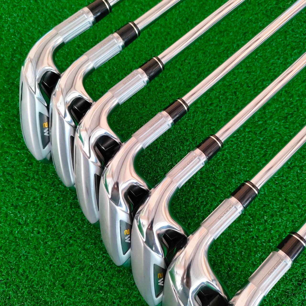 ชุดเหล็ก TAYLORMADE M2 สภาพสวยมากๆๆๆๆ 95 % ได้ครับ มีเหล็ก 5-9 เเละ PW SW ก้าน REAX 90 FLEX S