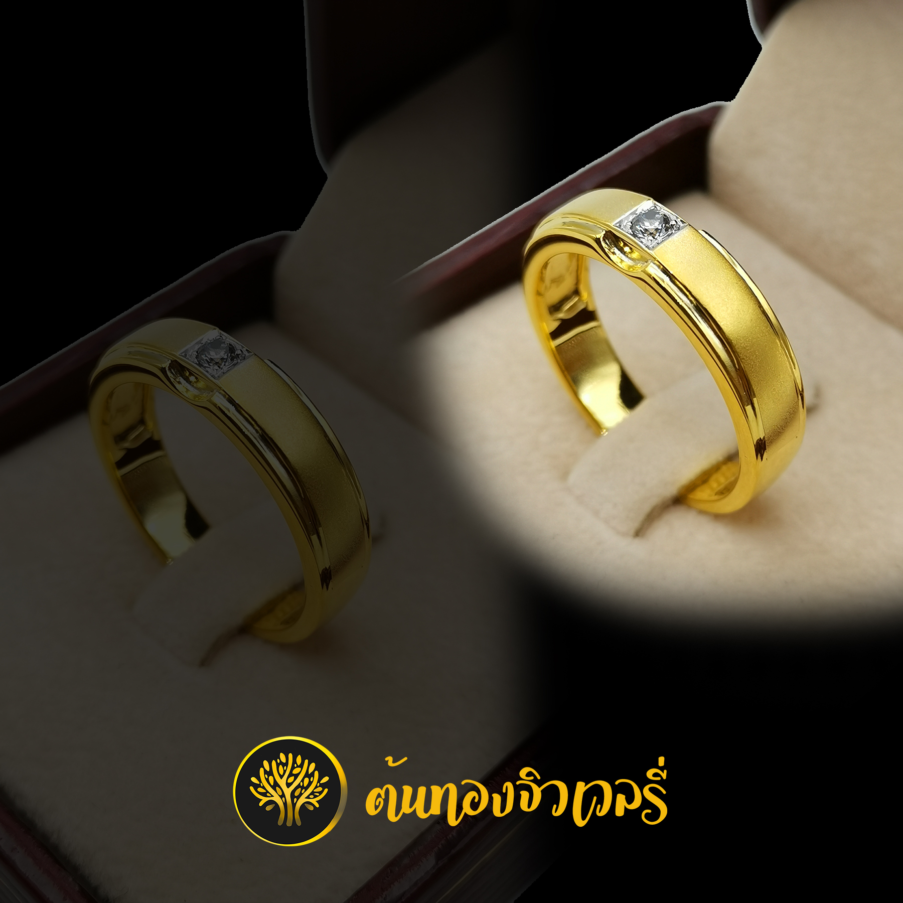 แหวนทองฝังเพชร เม็ดเดียว เรียบๆแบบนี้ แต่บอกได้เลยสวยโดนใจแน่นอน
