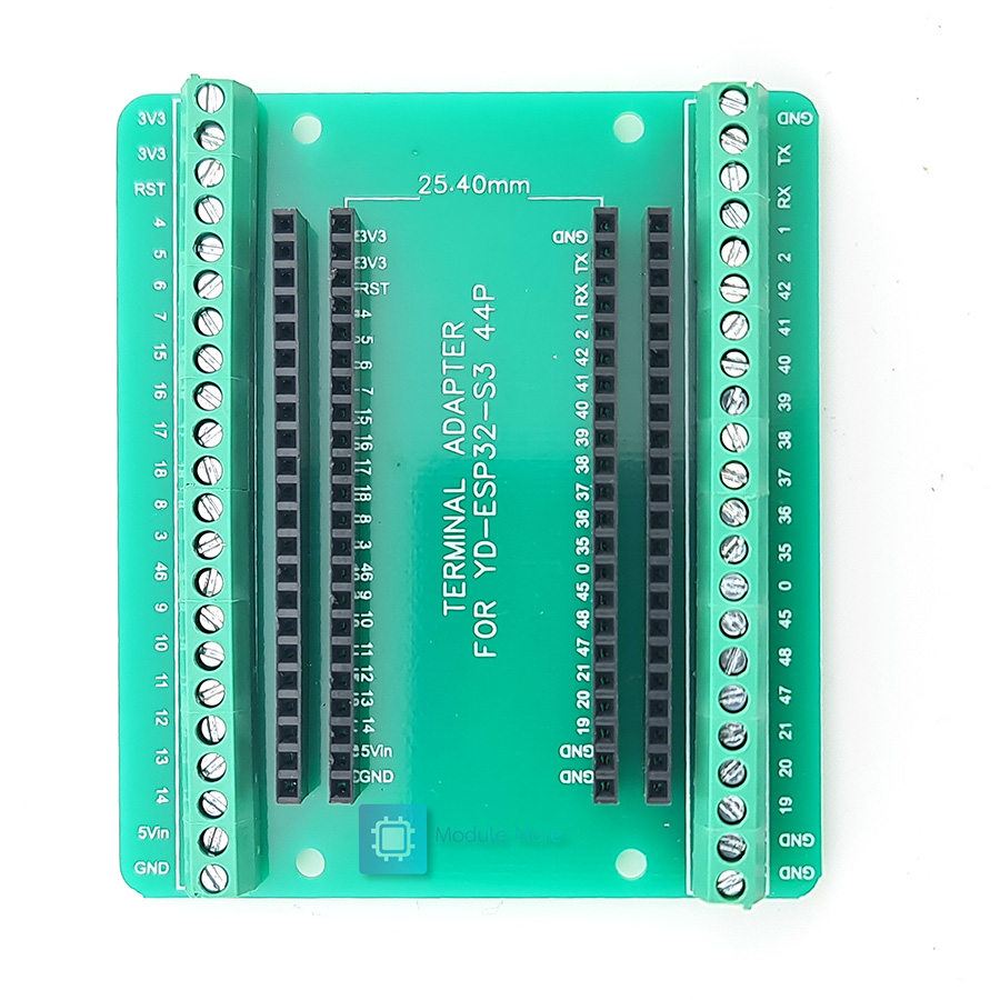 บอร์ดขยายขาสำหรับ ESP32-S3 44 Pin แบบ Screw terminal ใช้งานง่าย