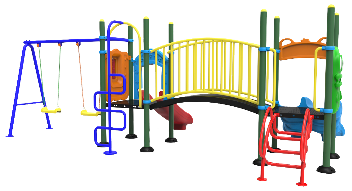 ชุดหอปีนป่าย +สไลด์80 +ชิงช้า 2ที่นั่ง เครื่องเล่นสนาม กลางแจ้ง เหล็ก, สไลเดอร์,ของเล่น สั่งผลิต 10-20 วัน